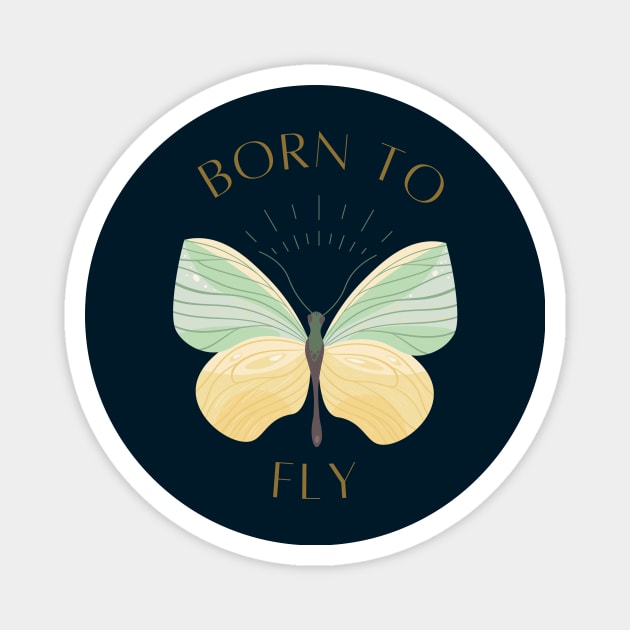 Born To Fly! Magnet by Brave & Free